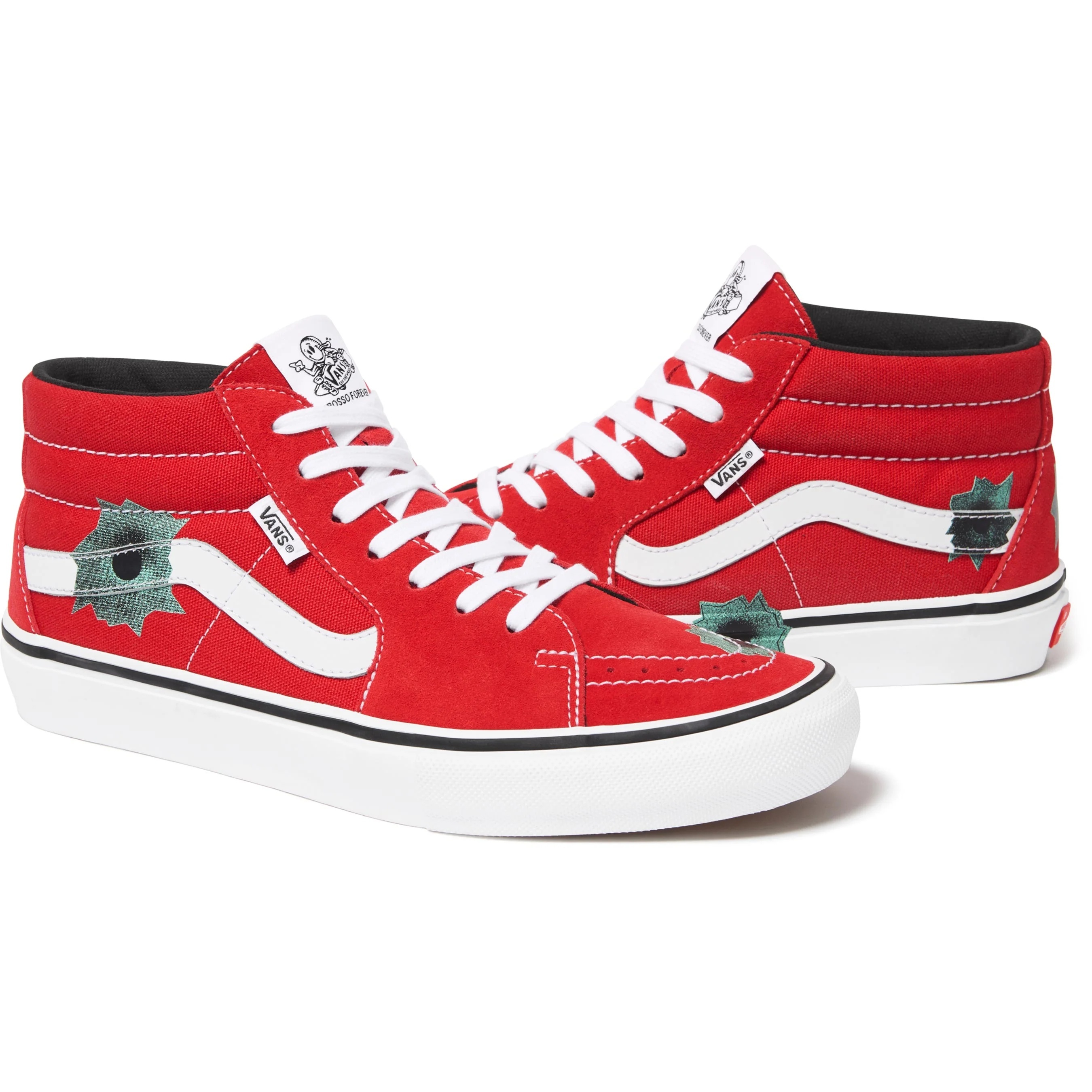 Supreme®/Vans®/Nate Lowman Skate Grosso Mid view 4